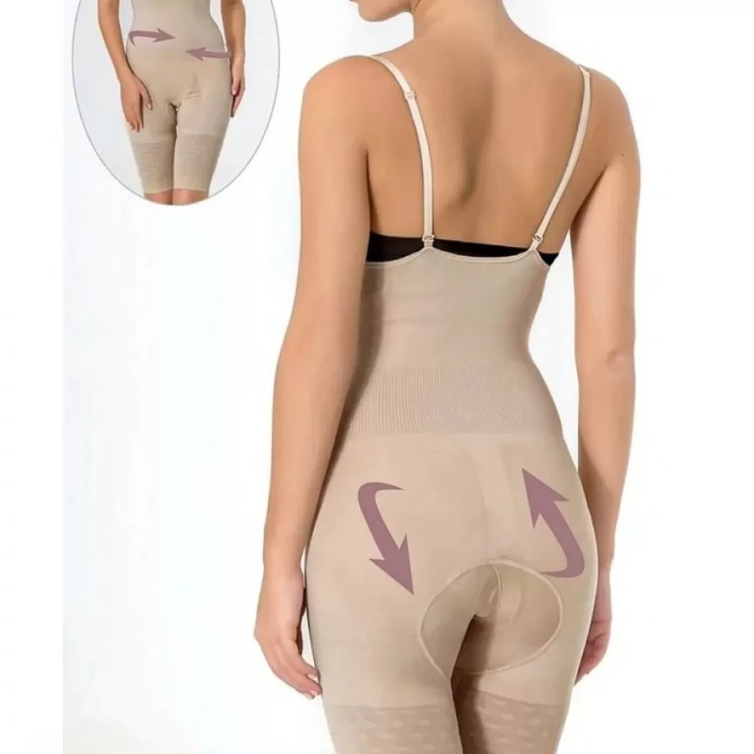 Double layer full stomach body shaper, Skin color