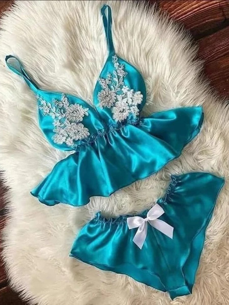 Elegant Bralette Top & Shorts Set