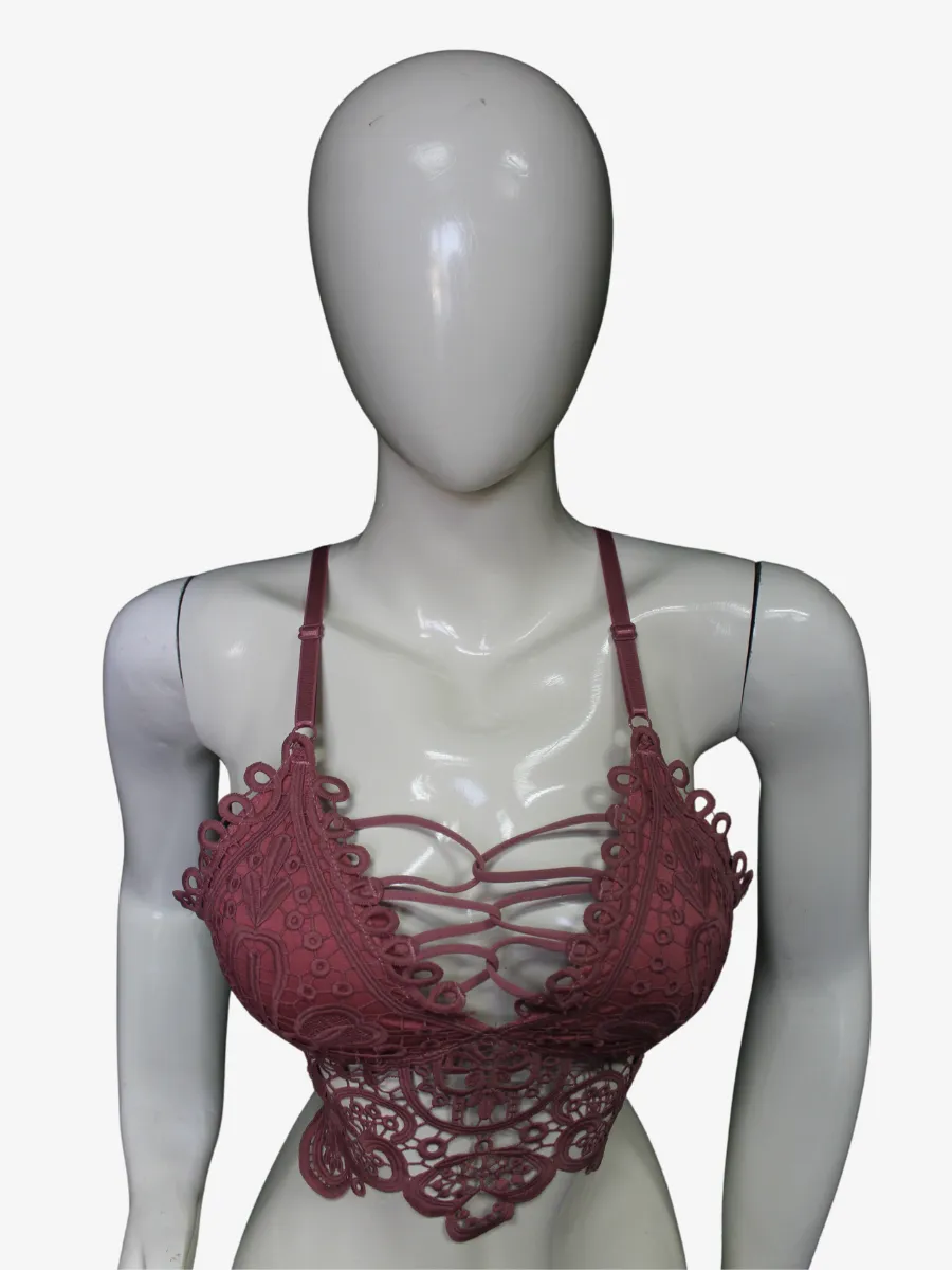 Floral Lace Adjustable Bra