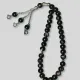 Black Aqeeq Stone Tasbeeh Counter 60 Grams 33 Beads