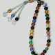 Multi Colour Agate Stone Tasbih Counter 33 Beads 32 Grams