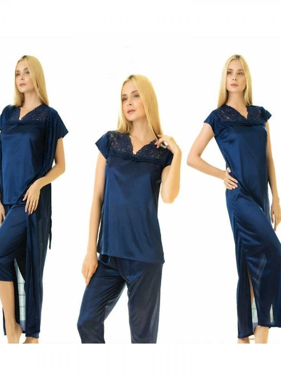 Ladies 4 Pcs stylish lace nightwear