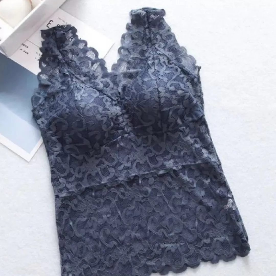 Longline crochet top