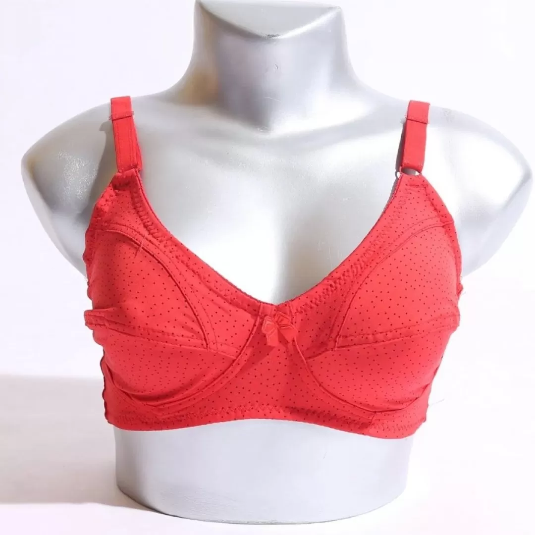 Soft net non-padded bra