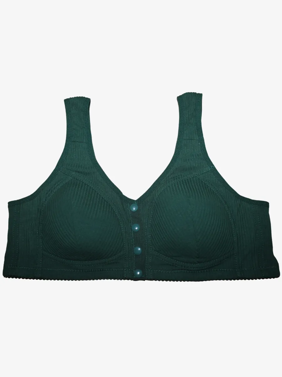 4 buttons front open bra